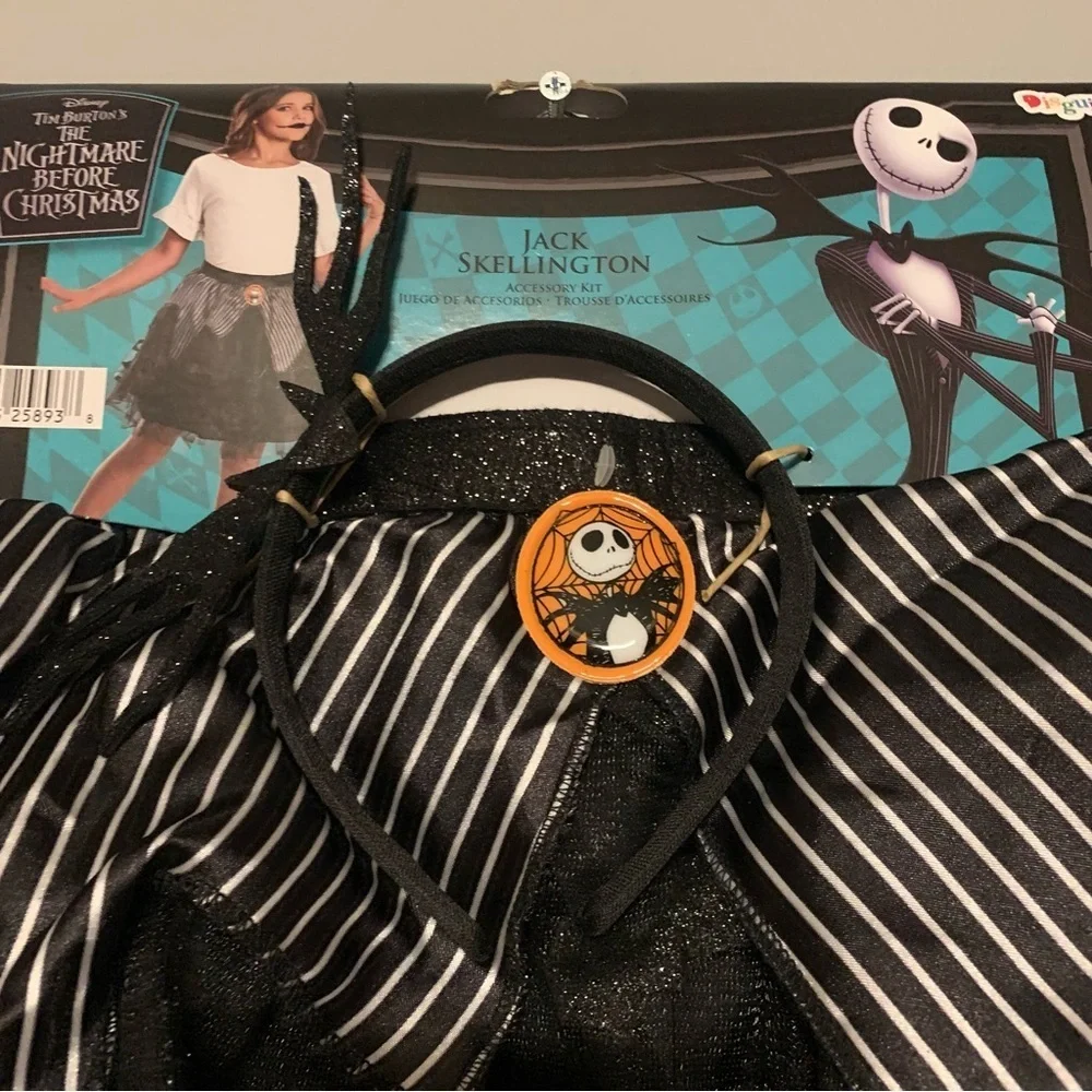 NWT. DISNEY Nightmare Before Christmas Jack Skellington Tutu Accessory Kit